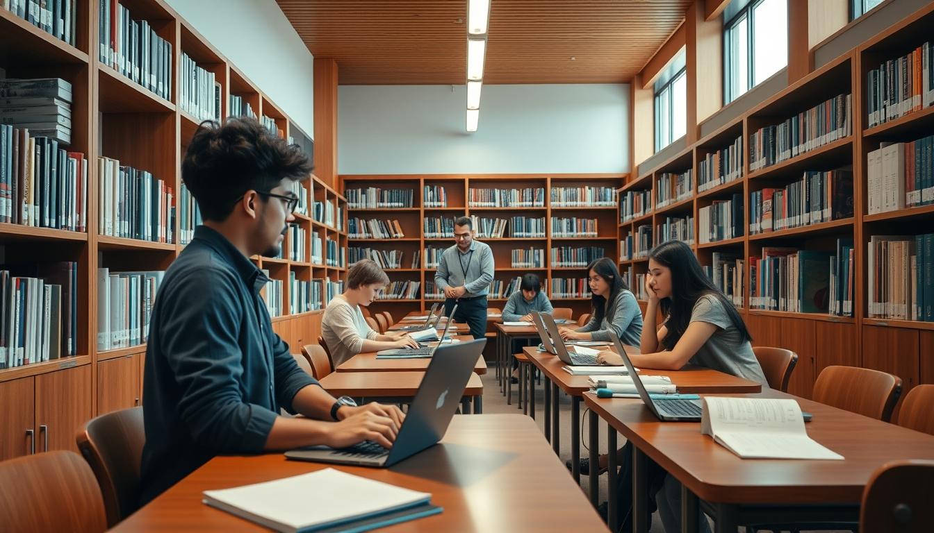 Students and educational resources in a modern learning environment