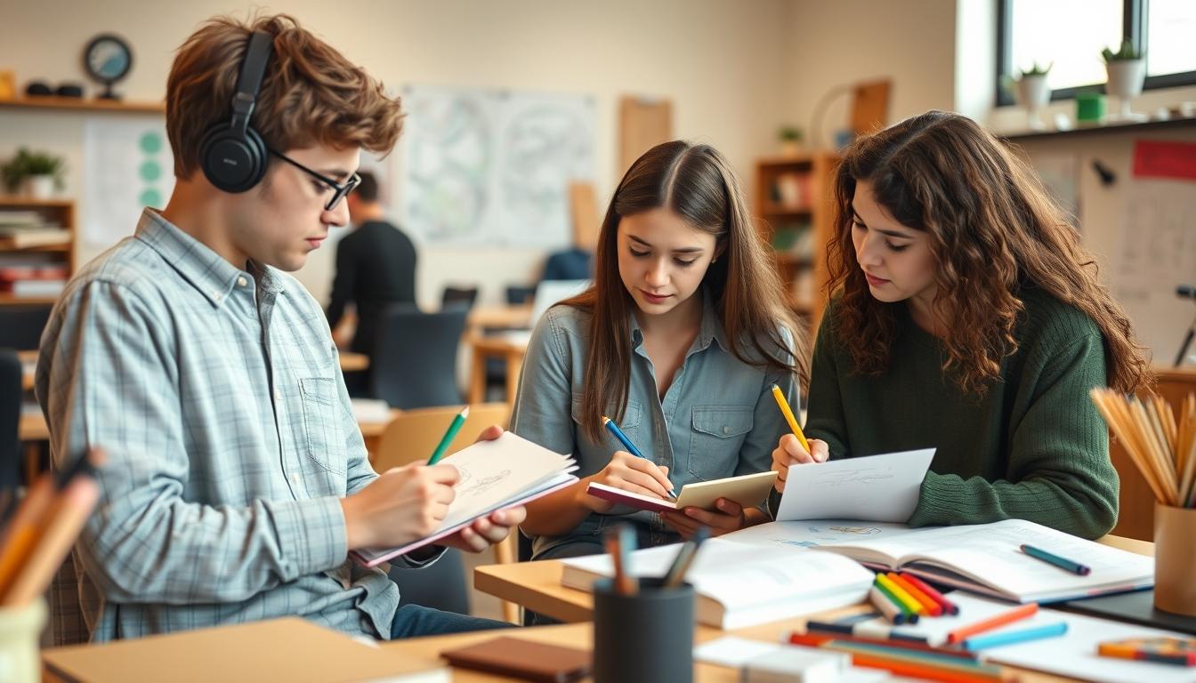 Student using online courses for flexible education